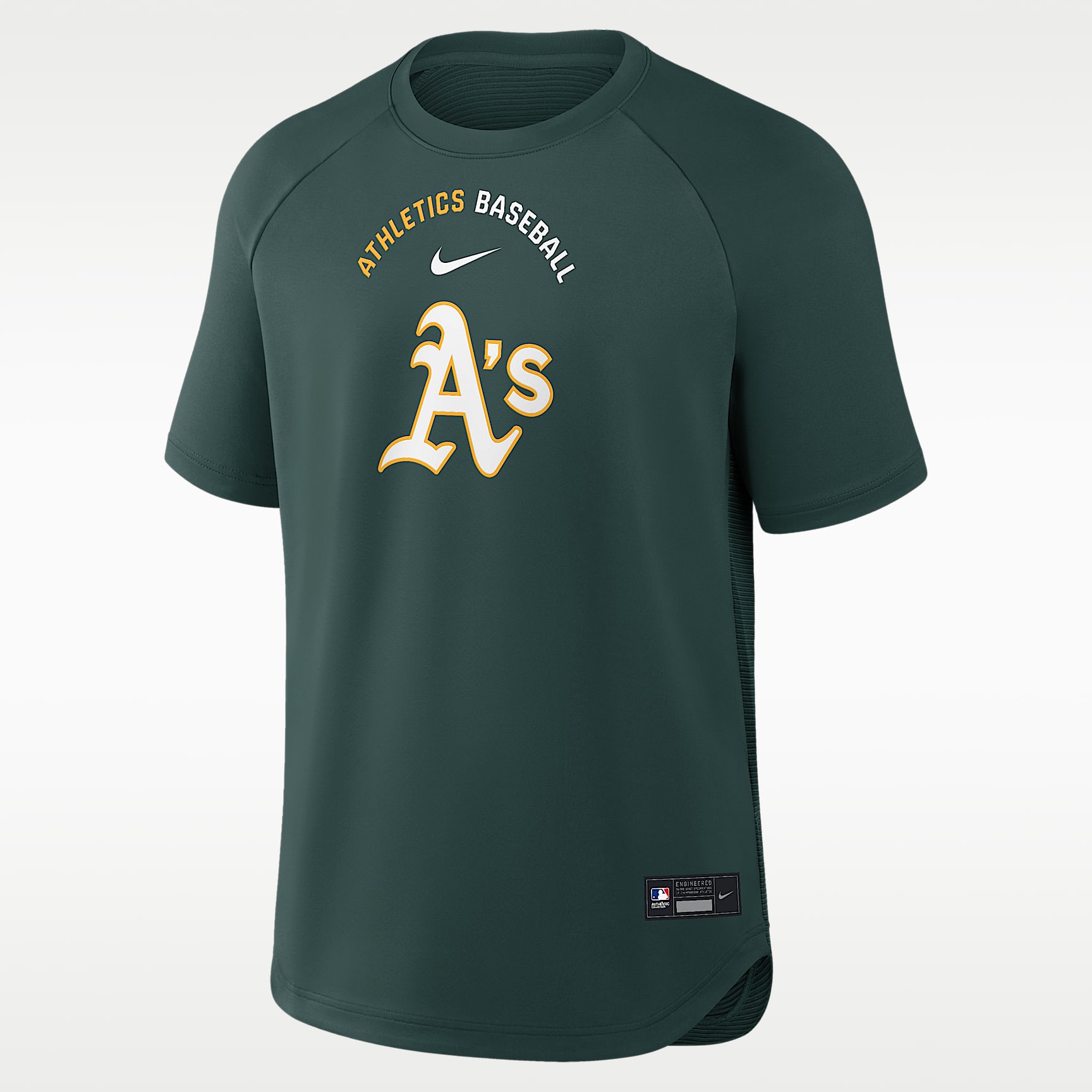 Athletics Authentic Collection Batting Practice Pregame Men's Nike